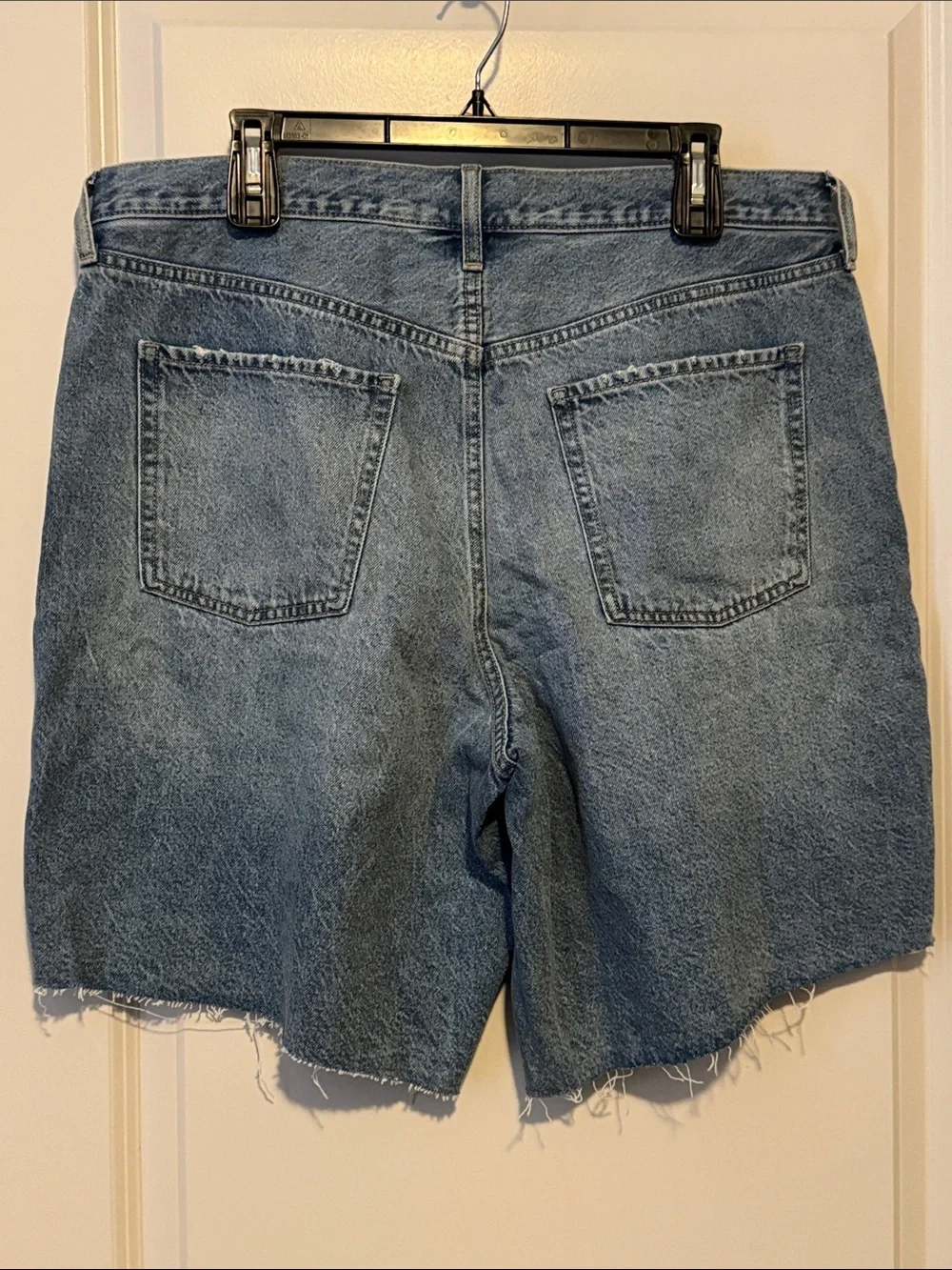 Old Navy Light Blue High-Rise Baggy Denim Cutoff Shorts